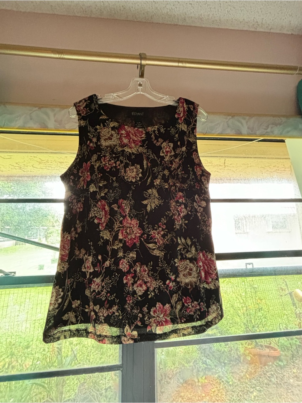 Shimmery Floral Top